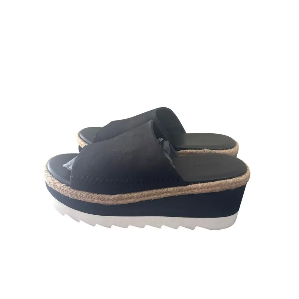Free People Women's Santorini Espadrille Sandal Black 8 M r